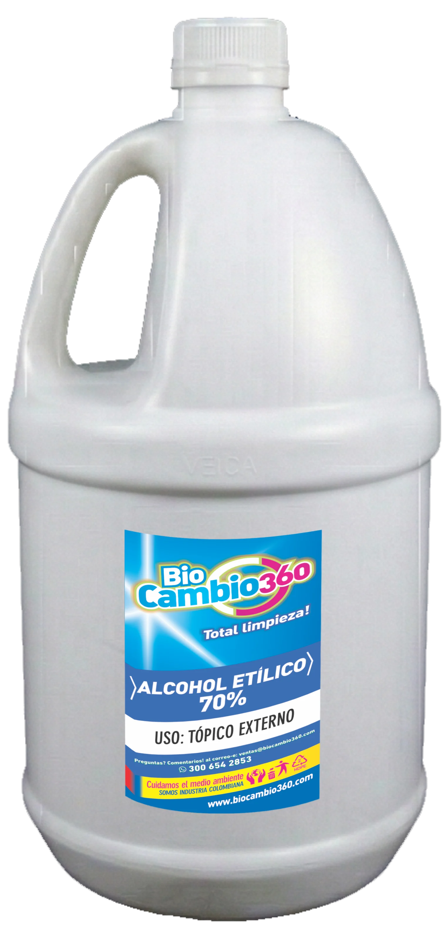 Alcohol Glicerinado 70% Industrial
